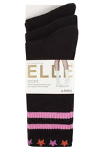 Load image into Gallery viewer, Ladies 3 Pair Elle Half Cushion Bamboo Sports Socks