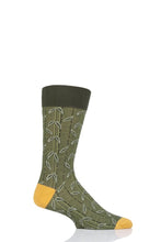 Load image into Gallery viewer, Mens 1 Pair Pantherella Takenoko Bamboo Design Cotton Socks