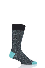 Load image into Gallery viewer, Mens 1 Pair Pantherella Takenoko Bamboo Design Cotton Socks