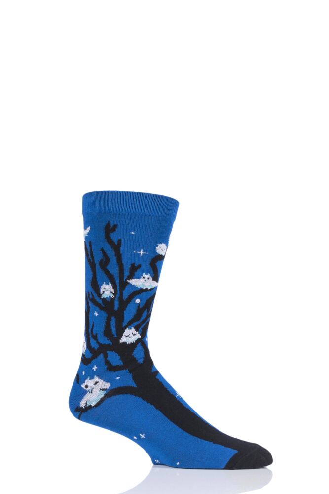 Mens and Ladies 1 Pair Shared Earth Fair Trade Bamboo Owls Socks
