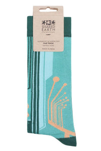 Mens and Ladies 1 Pair Shared Earth Fair Trade Bamboo Circuit Board Socks