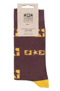 Mens and Ladies 1 Pair Shared Earth Dancing Fair Trade Bamboo Socks