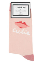 Load image into Gallery viewer, Ladies 1 Pair Lulu Guinness Charlotte Mei Cutie Socks