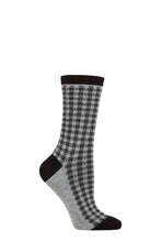 Load image into Gallery viewer, Ladies 1 Pair Charnos Bamboo Mini Gingham Socks