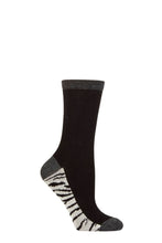 Load image into Gallery viewer, Ladies 1 Pair Charnos Bamboo Zebra Footbed Socks