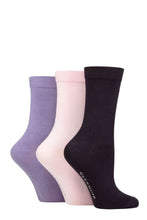 Load image into Gallery viewer, Ladies 3 Pair Glenmuir Classic Plain Bamboo Socks