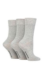Load image into Gallery viewer, Ladies 3 Pair Glenmuir Comfort Cuff Plain Bamboo Socks