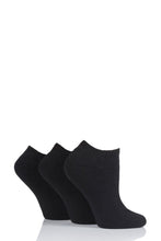 Load image into Gallery viewer, Ladies 3 Pair Glenmuir Cushion Bamboo Sports Trainer Socks