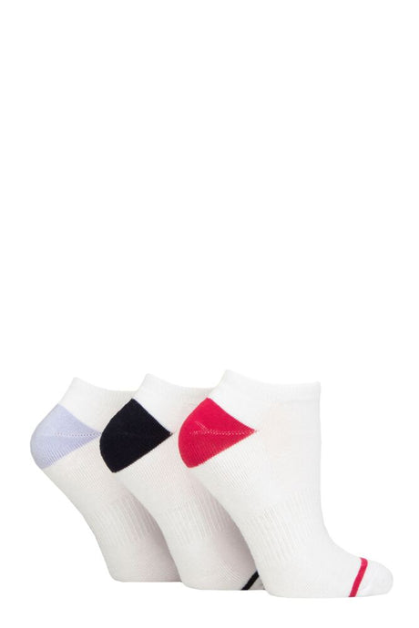 Ladies 3 Pair Glenmuir Cushion Bamboo Sports Trainer Socks
