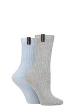 Load image into Gallery viewer, Ladies 2 Pair Glenmuir Light Cushioned Bamboo Boot Socks