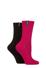 Load image into Gallery viewer, Ladies 2 Pair Glenmuir Light Cushioned Bamboo Boot Socks