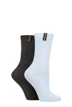 Load image into Gallery viewer, Ladies 2 Pair Glenmuir Light Cushioned Bamboo Boot Socks