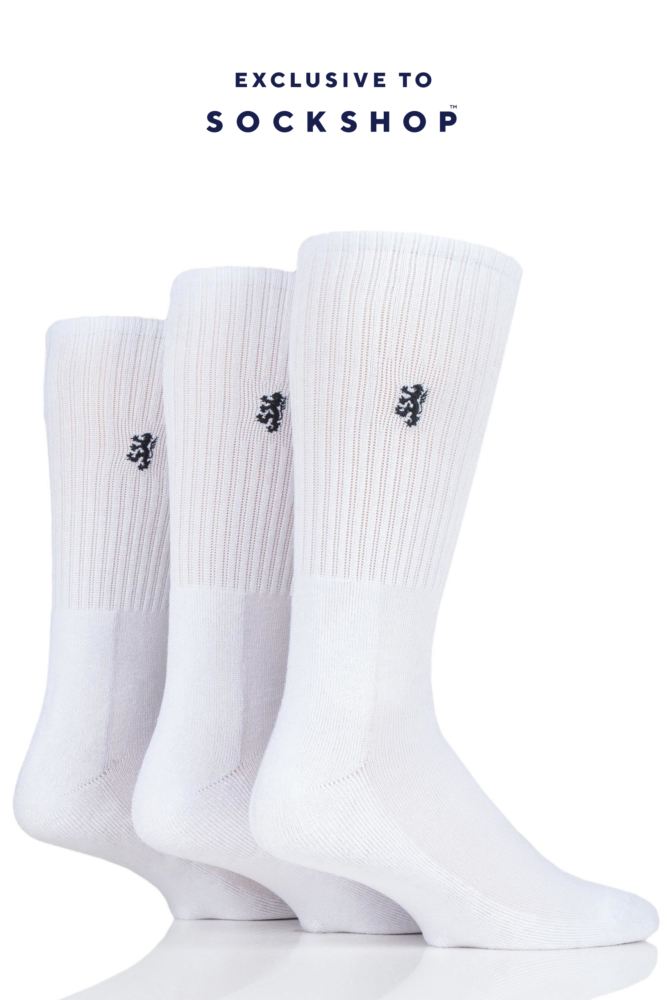 Mens 3 Pair Pringle Bamboo Cushioned Sports Socks Exclusive To SockShop