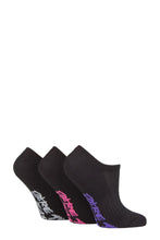 Load image into Gallery viewer, Ladies 3 Pair SOCKSHOP Dare to Wear Plain Bamboo No Show Socks