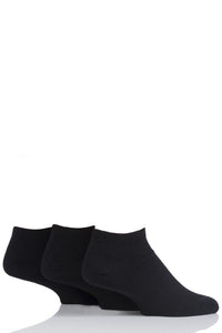 Mens 3 Pair Glenmuir Bamboo Trainer Socks
