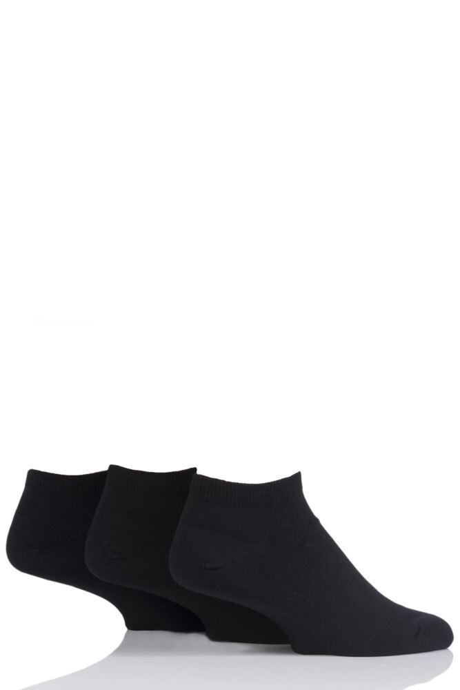 Mens 3 Pair Glenmuir Bamboo Trainer Socks