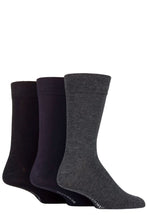 Load image into Gallery viewer, Mens 3 Pair Glenmuir Classic Bamboo Plain Socks