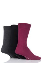 Load image into Gallery viewer, Mens 3 Pair Glenmuir Classic Bamboo Plain Socks