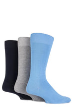Load image into Gallery viewer, Mens 3 Pair Glenmuir Classic Bamboo Plain Socks