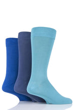 Load image into Gallery viewer, Mens 3 Pair Glenmuir Classic Bamboo Plain Socks