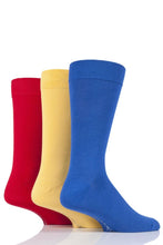 Load image into Gallery viewer, Mens 3 Pair Glenmuir Classic Bamboo Plain Socks