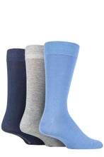 Load image into Gallery viewer, Mens 3 Pair Glenmuir Classic Bamboo Plain Socks