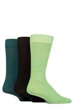 Load image into Gallery viewer, Mens 3 Pair Glenmuir Classic Bamboo Plain Socks