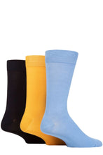 Load image into Gallery viewer, Mens 3 Pair Glenmuir Classic Bamboo Plain Socks
