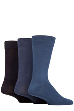 Load image into Gallery viewer, Mens 3 Pair Glenmuir Classic Bamboo Plain Socks