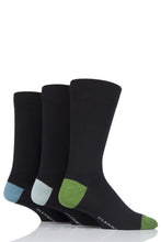 Load image into Gallery viewer, Mens 3 Pair Glenmuir Classic Bamboo Plain Socks