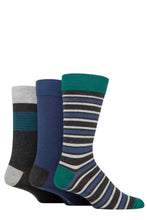 Load image into Gallery viewer, Mens 3 Pair Glenmuir Patterned Bamboo Socks