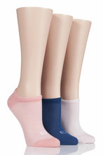Load image into Gallery viewer, Ladies 3 Pair Elle Sport Mesh Bamboo No Show Socks