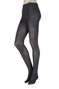 Ladies 1 Pair Elle Ribbed Bamboo Tights