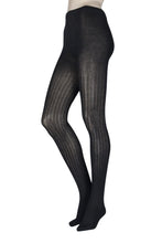 Load image into Gallery viewer, Ladies 1 Pair Elle Ribbed Bamboo Tights