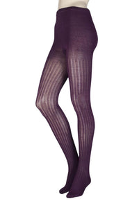 Ladies 1 Pair Elle Ribbed Bamboo Tights