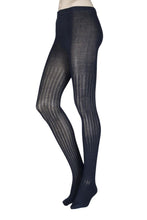Load image into Gallery viewer, Ladies 1 Pair Elle Ribbed Bamboo Tights