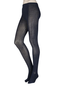 Ladies 1 Pair Elle Ribbed Bamboo Tights