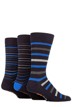 Load image into Gallery viewer, Mens 3 Pair Farah Luxury Bamboo Stripe Plain and Argyle Socks