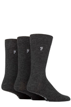 Load image into Gallery viewer, Mens 3 Pair Farah Luxury Bamboo Stripe Plain and Argyle Socks