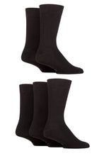Load image into Gallery viewer, Mens 5 Pair Farah Classic Plain Bamboo Socks