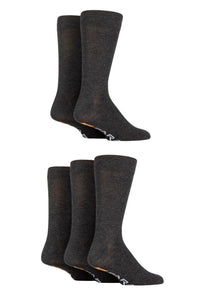 Mens 5 Pair Farah Classic Plain Bamboo Socks