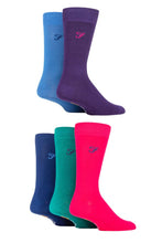 Load image into Gallery viewer, Mens 5 Pair Farah Classic Plain Bamboo Socks