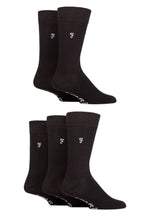 Load image into Gallery viewer, Mens 5 Pair Farah Plain, Striped and Patterned Everyday Bamboo Socks