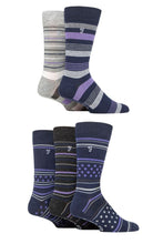 Load image into Gallery viewer, Mens 5 Pair Farah Plain, Striped and Patterned Everyday Bamboo Socks
