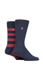 Load image into Gallery viewer, Mens 2 Pair Farah Bamboo Boot Socks