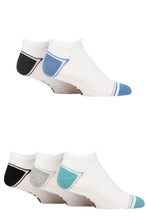 Load image into Gallery viewer, Mens 5 Pair Farah Striped Bamboo Trainer Socks