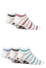Load image into Gallery viewer, Mens 5 Pair Farah Striped Bamboo Trainer Socks