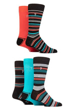 Load image into Gallery viewer, Mens 5 Pair Farah Plain, Striped and Patterned Everyday Bamboo Socks
