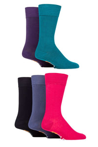 Mens 5 Pair Farah Classic Plain Bamboo Socks