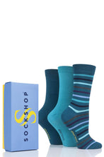 Load image into Gallery viewer, Ladies 3 Pair SockShop Bamboo Bright Gift Boxed Socks